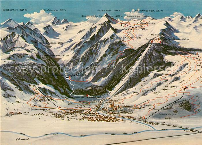 Kaprun Panorama Skigebiet Hohe Tauern