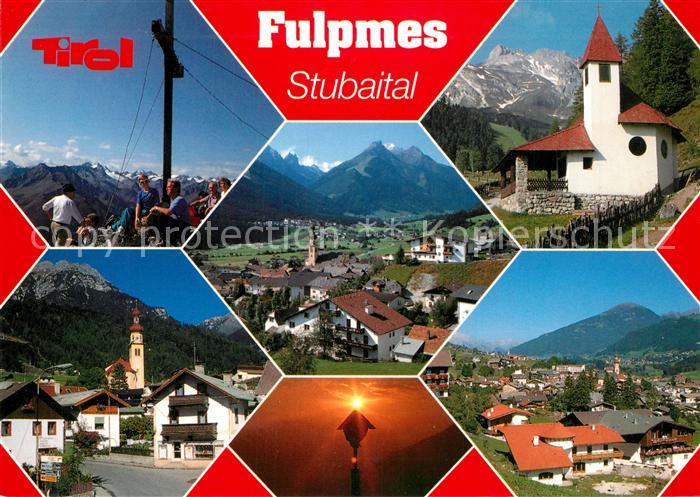 Fulpmes Tirol Motiv am Gipfel Hoher Burgstall Alpenpanorama Bergkirche Schlicker