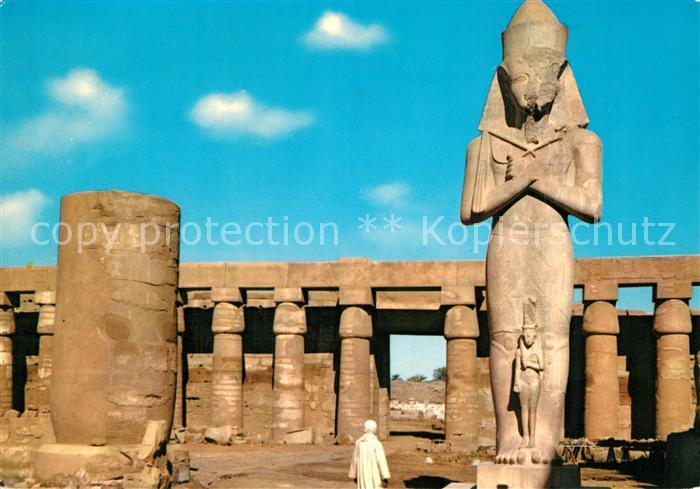 Karnak Egypt Amon Ra Temple with Statue of Taharka