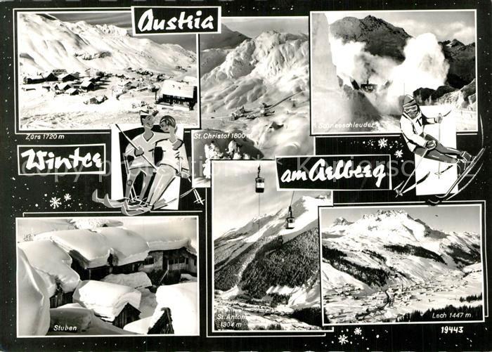 Arlberg Zuers St Christof Schneeschleuder Stuben St Anton Lech