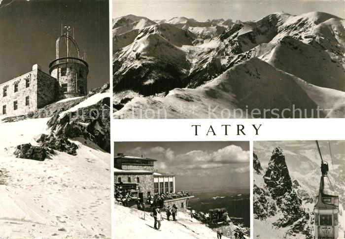 Tatry Vysoke Gebirge Kasprowy Wierch Panorama Tatr Zachodnch stacja i wagonik ko