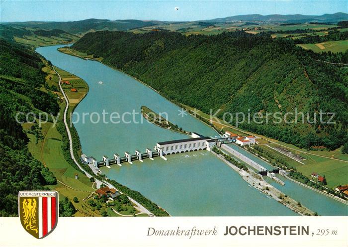 Jochenstein Niederbayern Donaukraftwerk Fliegeraufnahme