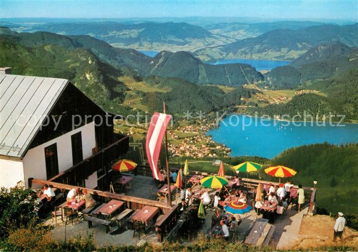 St Gilgen Wolfgangsee Berghof Zwoelferhorn Panorama