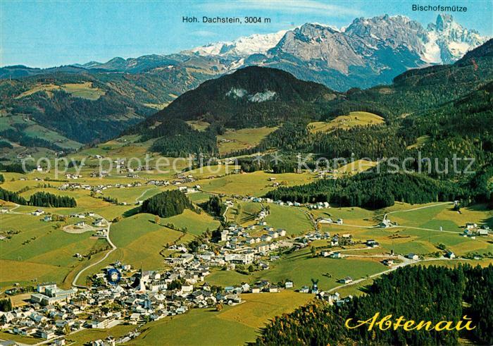 Abtenau Fliegeraufnahme mit Hohem Dachstein Bischofsmuetze