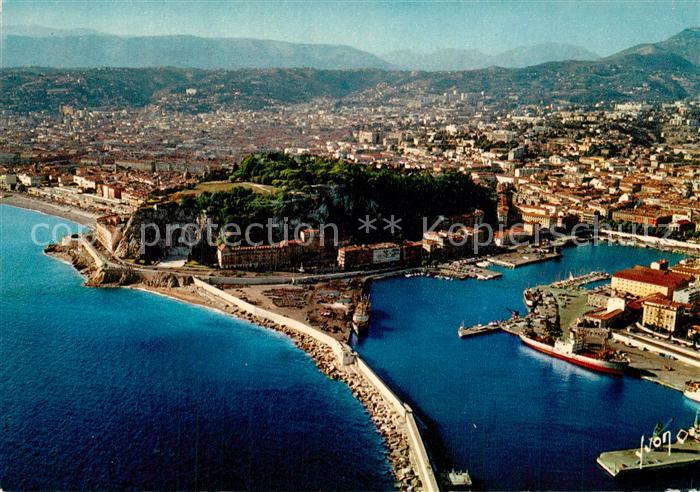 Nice Alpes Maritimes Vue generale aerienne sur le Port et la Villa