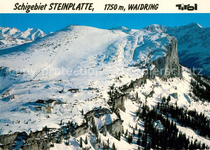 Waidring Tirol Skigebiet Steinplatte Fliegeraufnahme