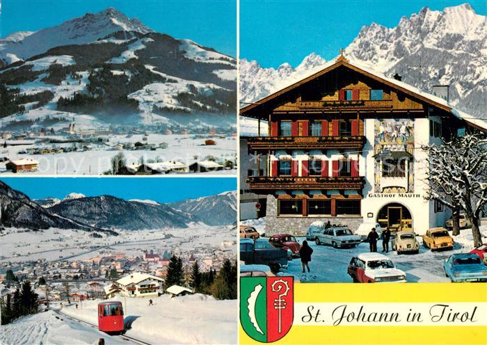 St Johann Tirol Kitzbueheler Horn Hauptplatz Bergbahn St Johann