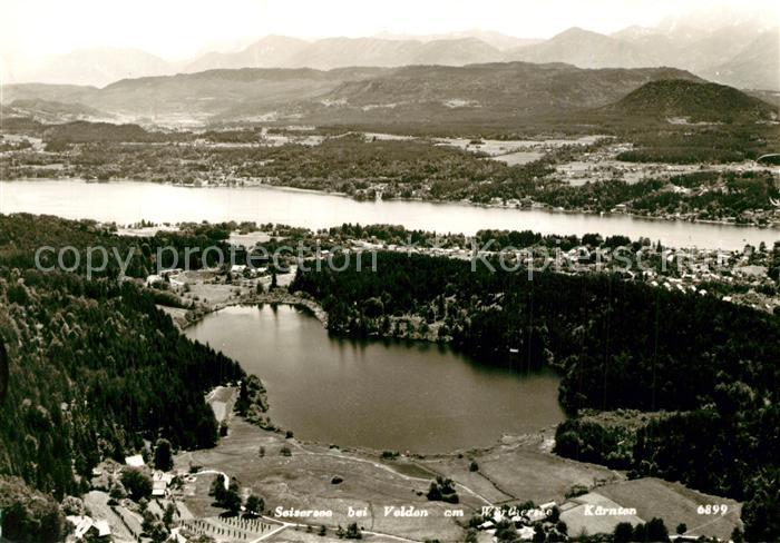 Velden Woerthersee Fliegeraufnahme mit Seisersee
