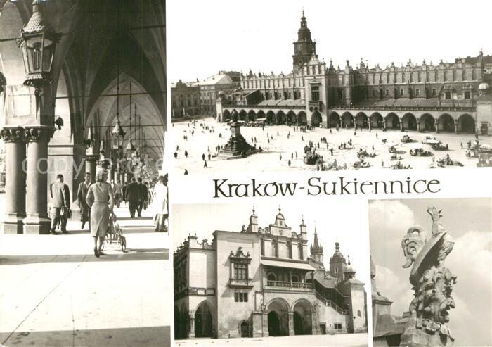 Krakow Krakau Sukiennice kramy kupieckie Arkady loggia Padovana maszkaron