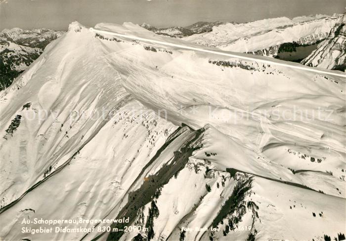 Schoppernau Vorarlberg Skigebiet Didamskopf Fliegeraufnahme