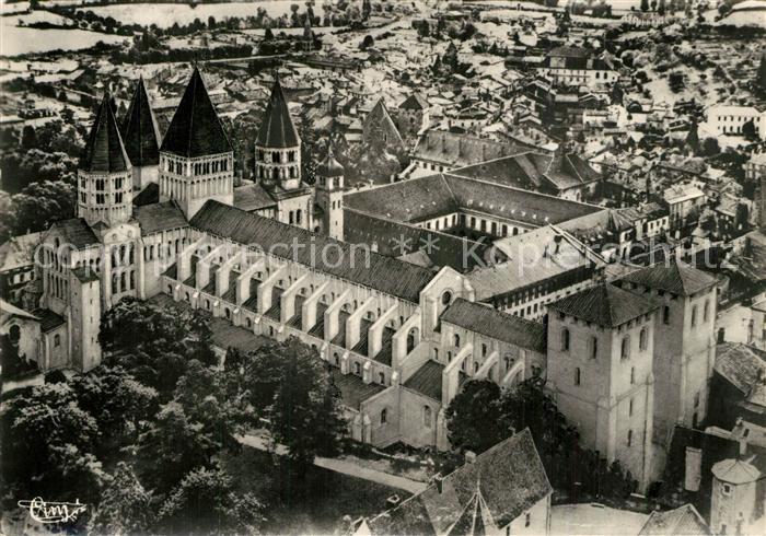 Cluny La Grande Abbatiale de St Hugues Vue aerienne