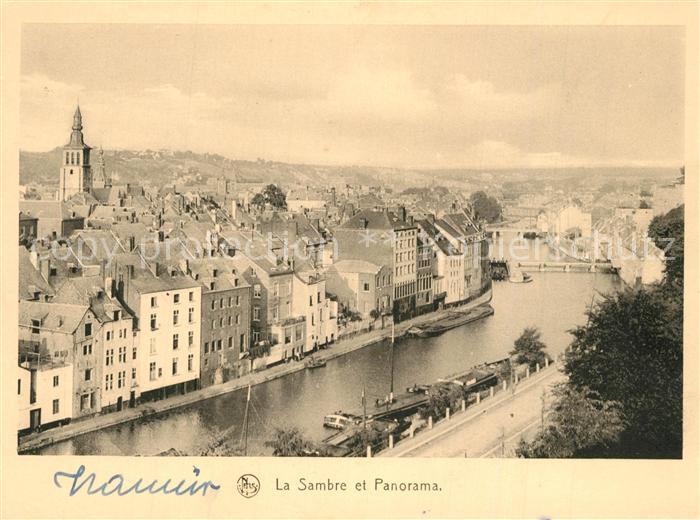 Namur sur Meuse La Sambre et Panorama