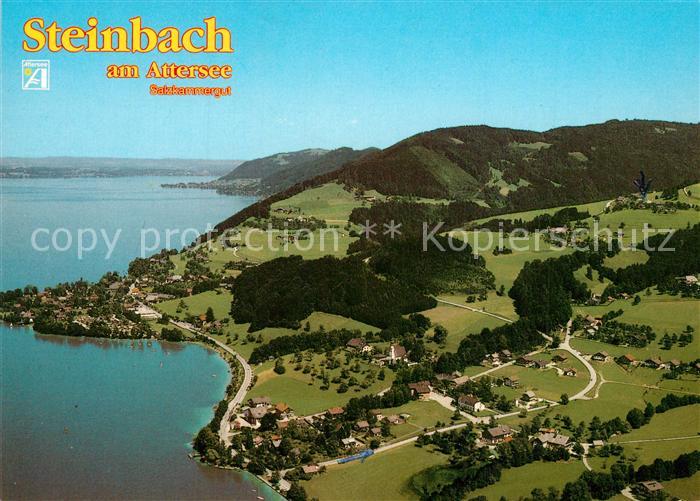 Steinbach Attersee Fliegeraufnahme