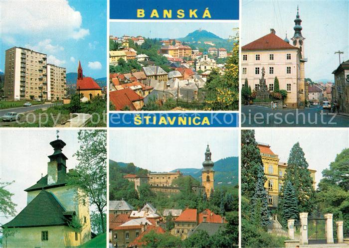 Banska Stiavnica Nova vystavba Celkovy pohled Povodne radnice Klopecka Hrodne nu