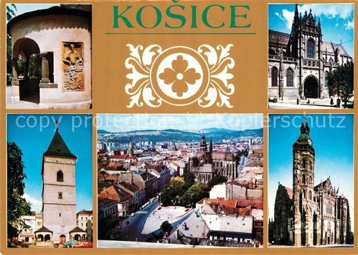 Kassa Kosice Kaschau Slovakia Urbanova veza Celkovy pohlad Goticky dom