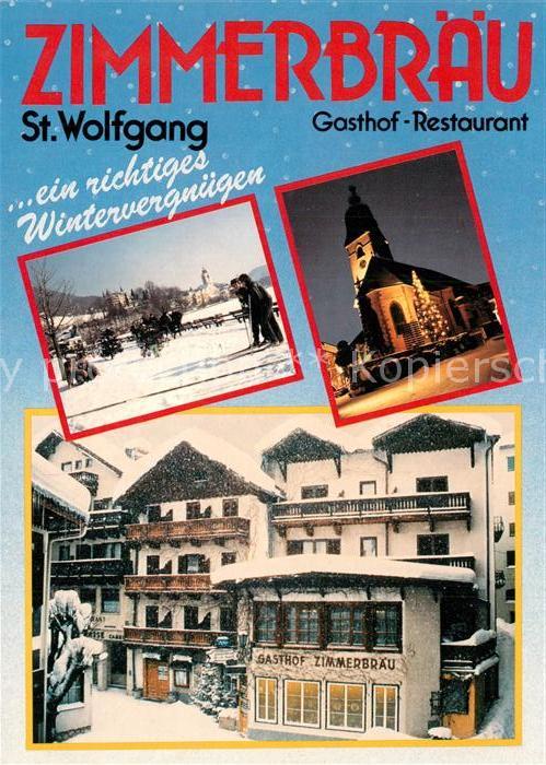 St Wolfgang Salzkammergut Gasthof Restaurant Zimmerbraeu