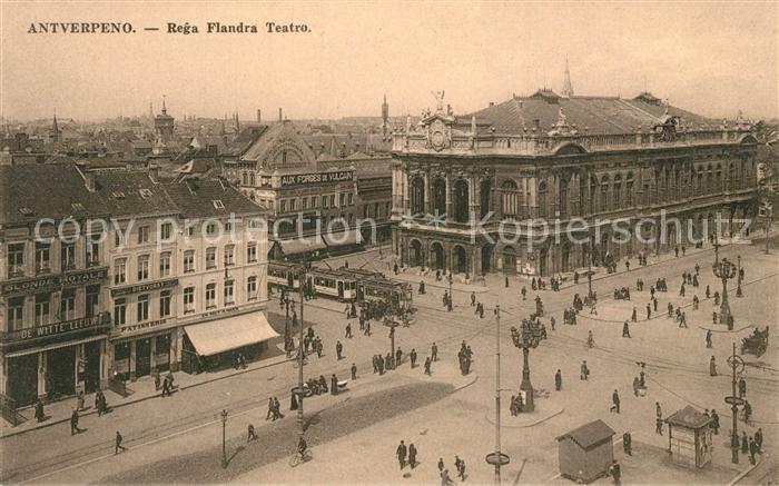Strassenbahn Antverpeno Rega Flandra Teatro Esperant