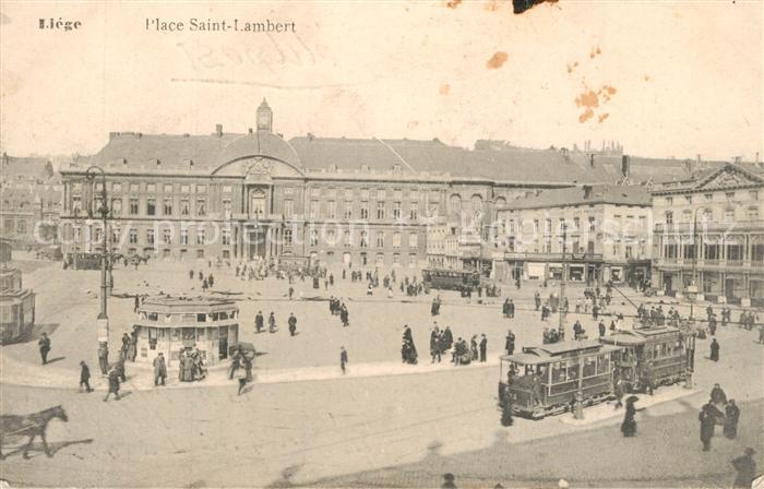 Strassenbahn Liege Place Saint-Lambert