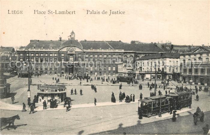 Strassenbahn Liege Place St.-Lambert Palais de Justice