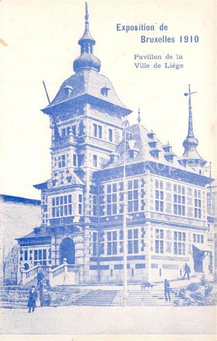 Exposition Universelle Bruxelles 1910 Pavillon Ville de Liege
