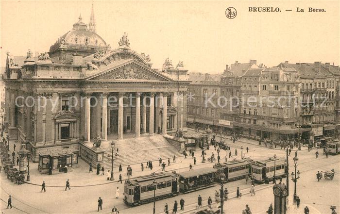 Strassenbahn Bruselo Borso Belga Esperanto Instituto