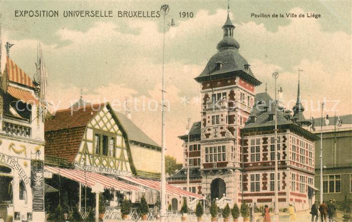 Exposition Universelle Bruxelles 1910 Pavillon de la Ville de Liege