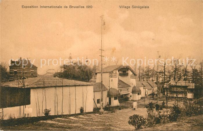 Exposition Universelle Bruxelles 1910 Village Senegalais