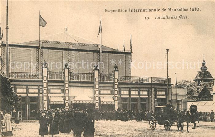 Exposition Universelle Bruxelles 1910 Salle des Fetes