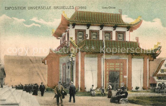Exposition Universelle Bruxelles 1910 Indo Chine