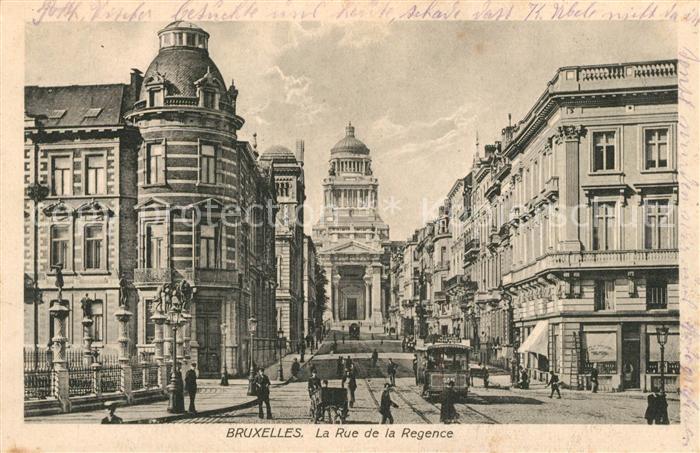 Strassenbahn Bruxelles Rue de la Regence