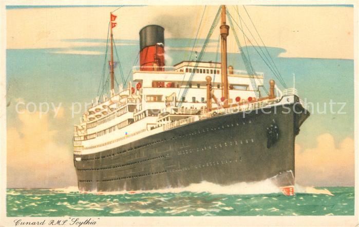 Dampfer Oceanliner Cunard R.M.S. Soythia