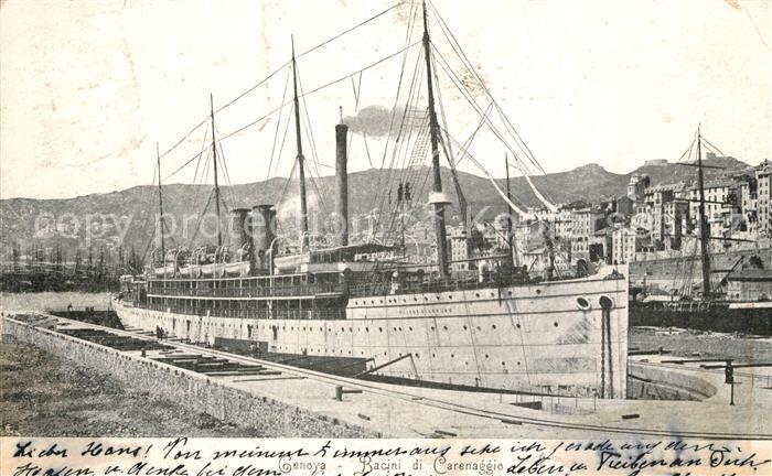 Dampfer Oceanliner Genova Bacini di Carenaggio