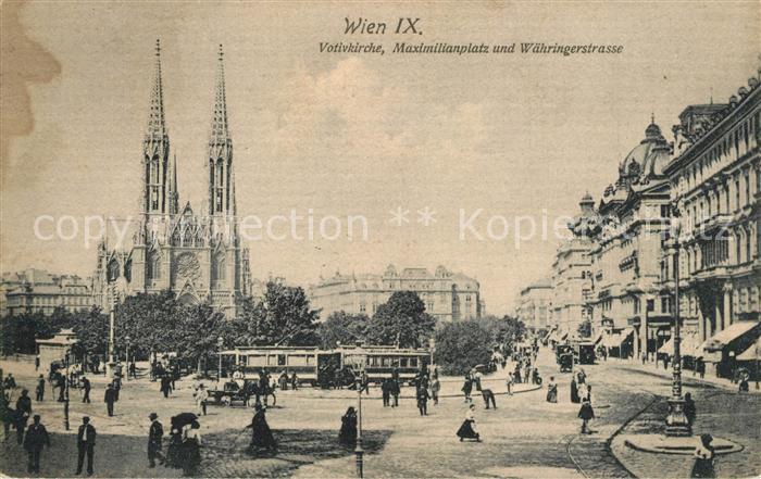Strassenbahn Wien Votivkirche Maximilianplatz Waehringerstrasse