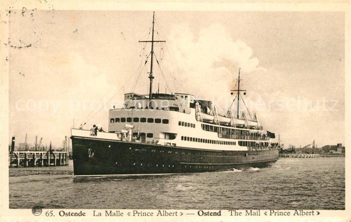 Schiffe Ships Navires Ostende La Malle Prince Albert