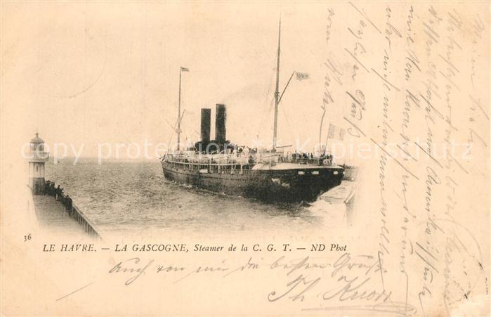 Schiffe Ships Navires Le Havre La Gascogne
