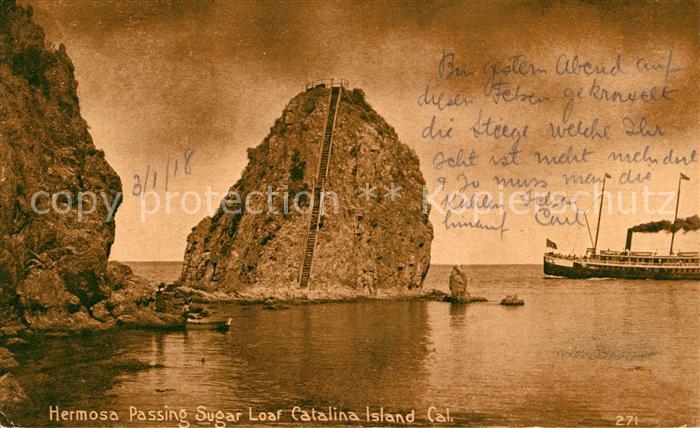 Dampfer Oceanliner Hermosa Sugar Loaf Catalina Island