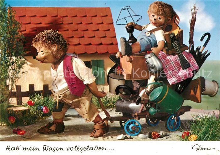 Mecki Nr. 428 Wagen Gitarre Regenschirm Giesskanne Tischlampe