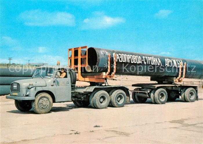 Oelfoerderung Oil Fields Druschba-Trasse Rohrtransport CSSR-Baua