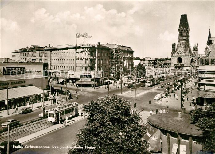 Strassenbahn Berlin Kurf?rstendamm Ecke Joachimsthaler Strasse