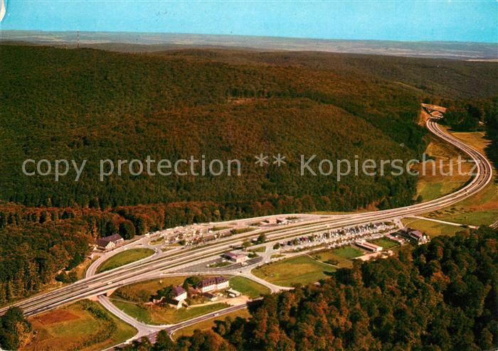 Autobahn Rasthaus im Spessart Motel Fliegeraufnahme Rohrbrunn