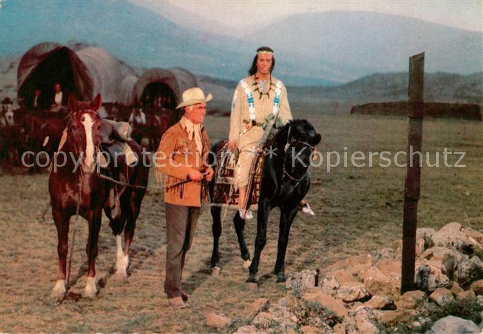 Kino Film Unter Geiern Stewart Granger Pierre Brice Winnetou