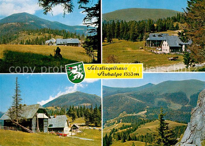 Weisskirchen Steiermark Landschaftspanorama mit Salzstiegelhaus Stubalpe