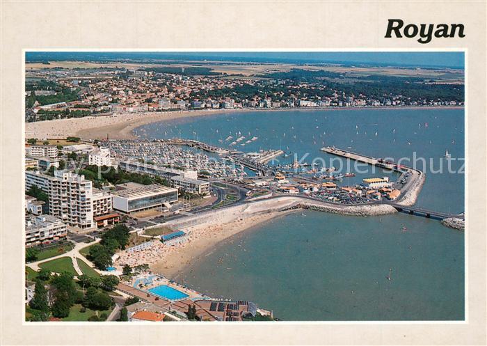 Royan 17 Plage du Foucillon Embarcadere et le port vue aérienne