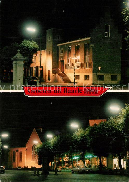 Baarle Nassau Gemeentehuis Belgische St Remigiuskerk Gemeindehaus Kirche Nachtau