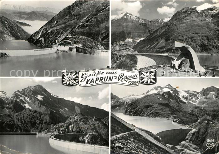 Kaprun Stausee Mooserboden Denkmal Talsperre Panorama Bergwelt