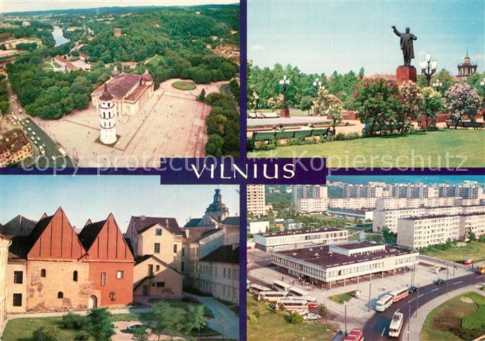 Vilnius Schloss Denkmal Altstadt Siedlung Hochhaeuser