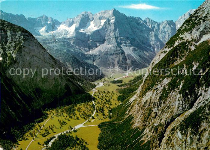 Grosser Ahornboden Karwendelgebirge Fliegeraufnahme