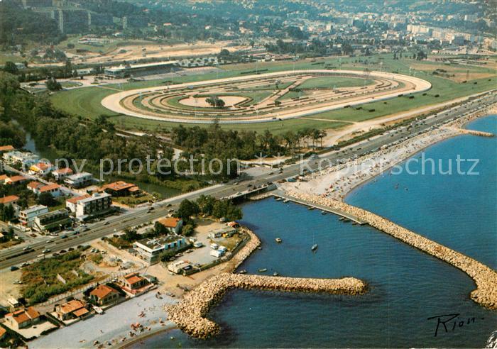 Cagnes-sur-Mer Hippodrome Plage vue aérienne