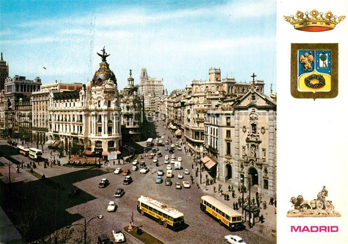 Madrid Spain Calle de Alcalá y Avenida José Antonio Wappen Krone