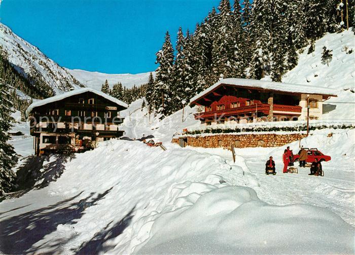 Hippach Gaestehaus Lukasser Gasthof Moesl Winterlandschaft Zillertal